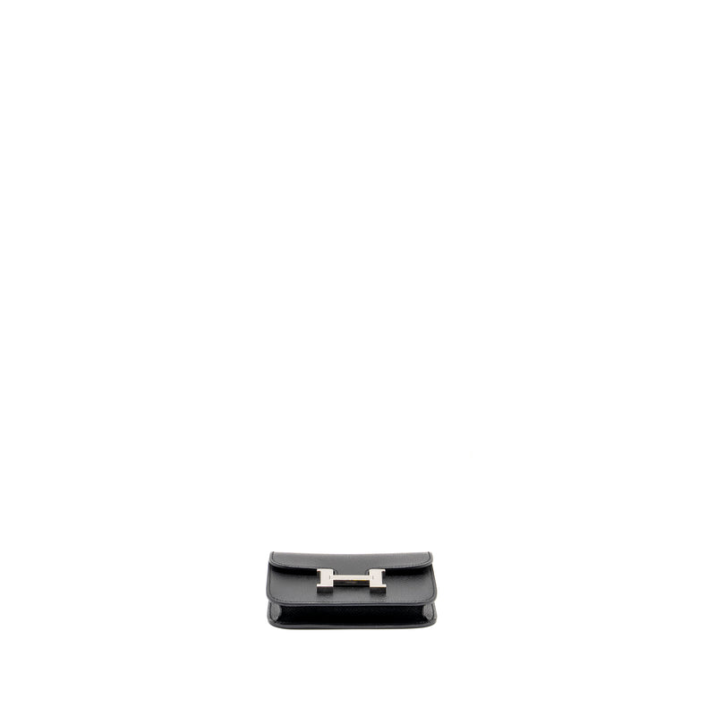 Hermes Constance Slim Epsom Black SHW Stamp Y