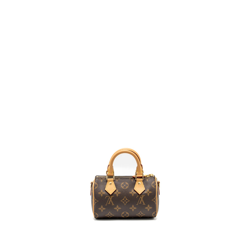 Louis Vuitton NANO Speedy Monogram Canvas GHW