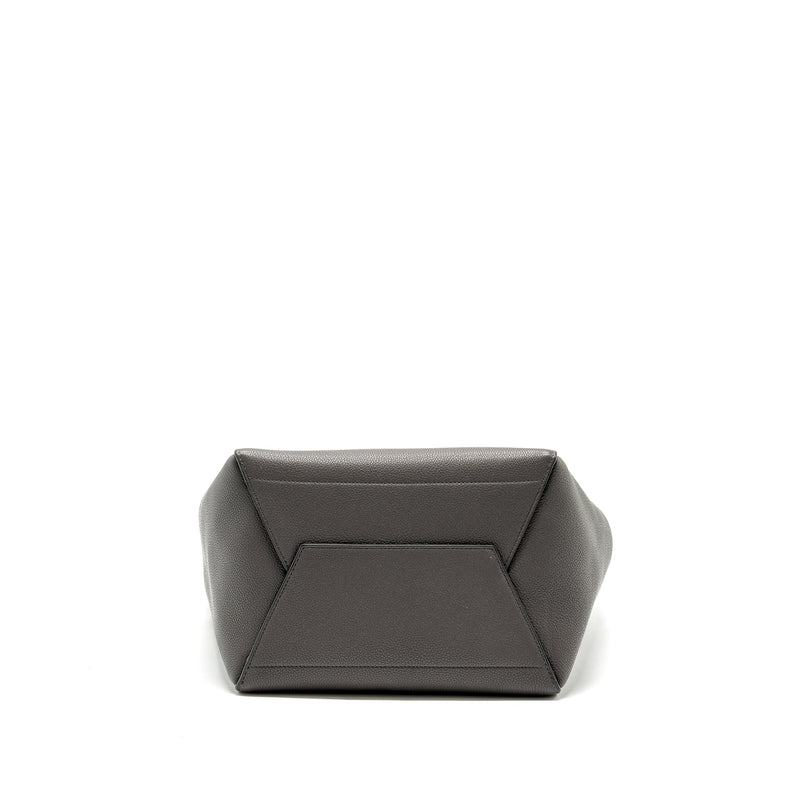 Celine Sangle Bucket Bag Grained Calfskin Grey GHW
