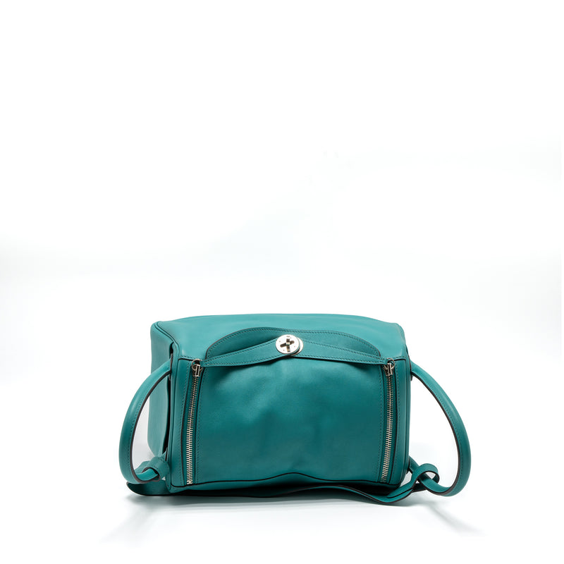 Hermes Lindy 30 Swift 7F Blue Paon SHW Stamp X