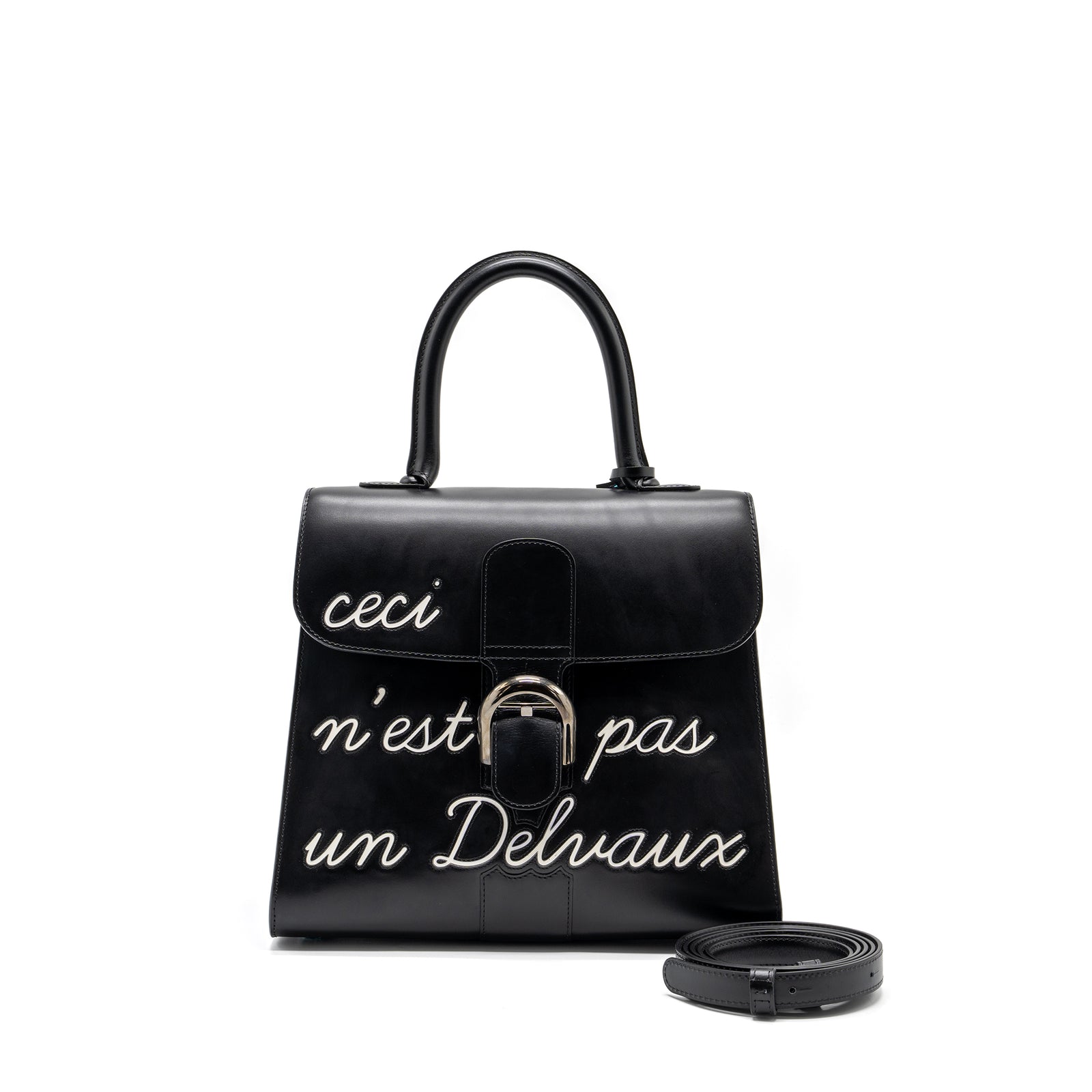 Delvaux L'Humour Brilliant CECI N'EST PAS UN DELVAUX BAG Box Calfskin