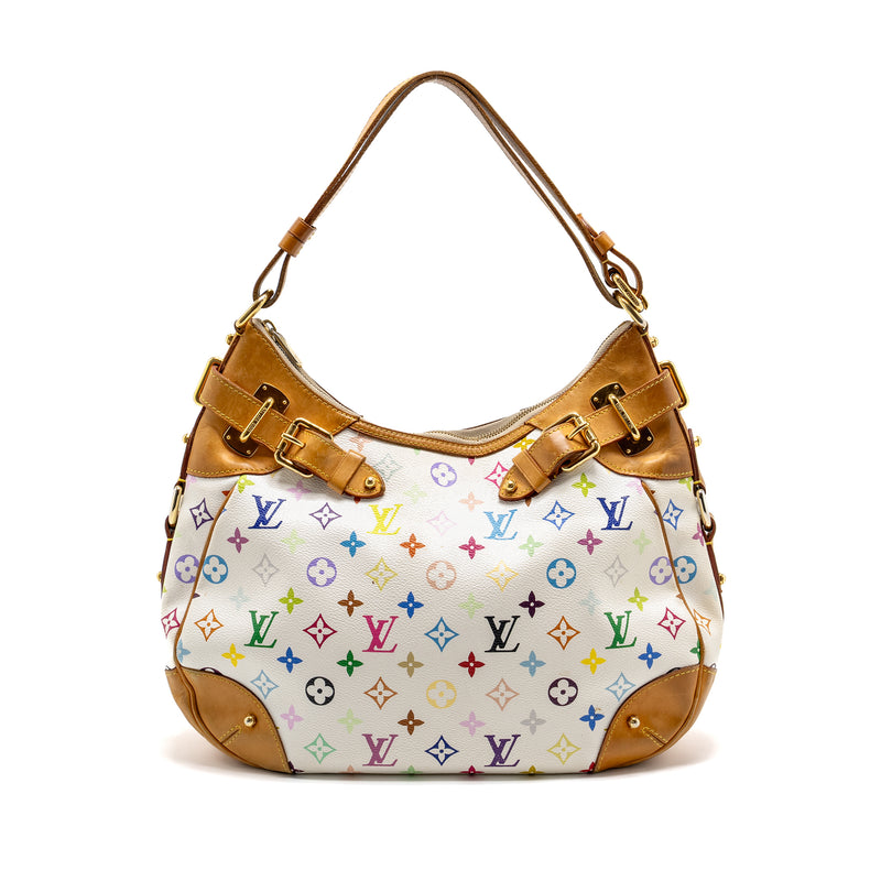 Louis Vuitton Murakami Greta Bag Monogram Canvas White/Multicolour GHW