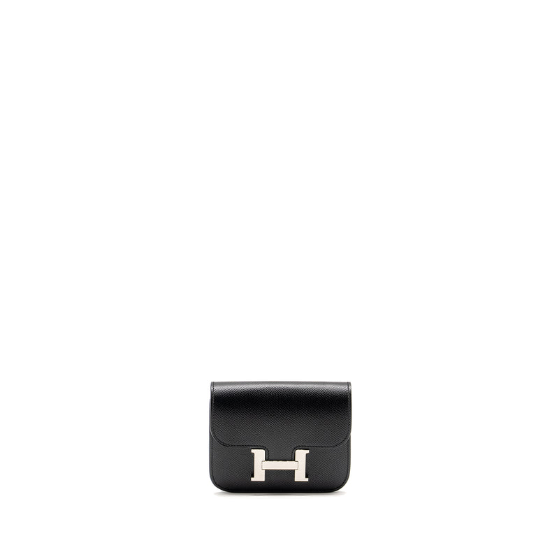 Hermes Constance Slim Epsom Black SHW Stamp Y