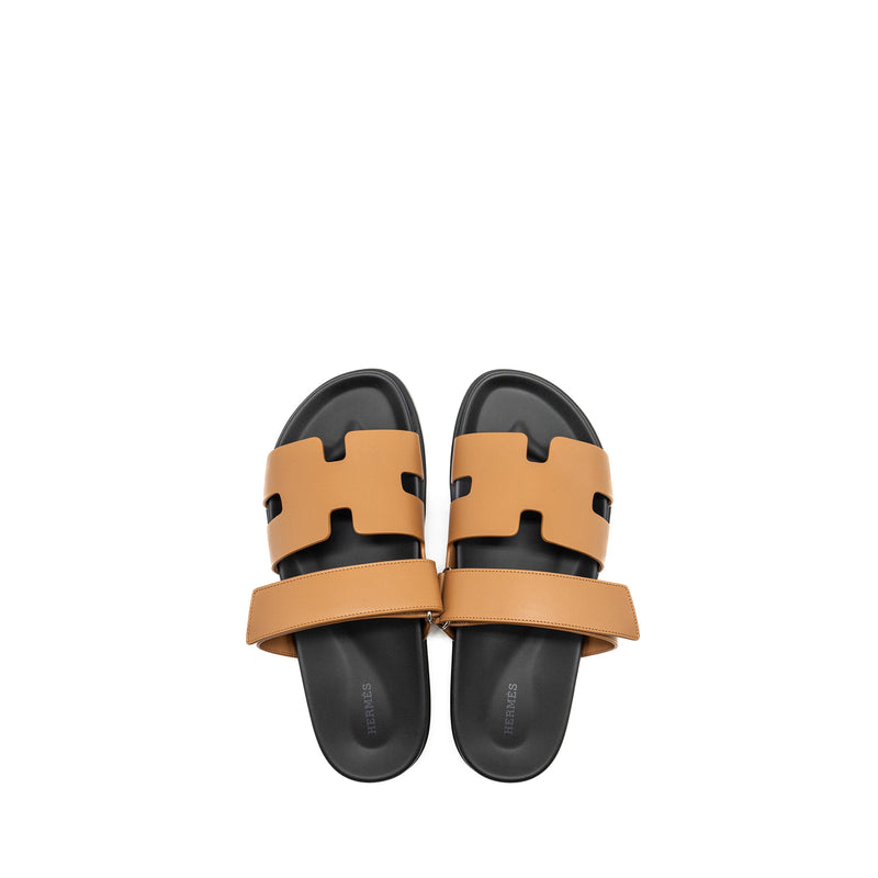 Hermes Size 42 Homme Chypre Sandals Naturel