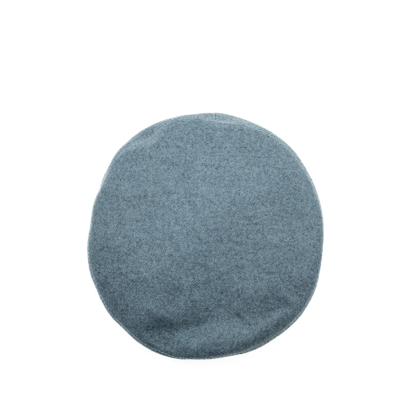 Hermes Size 58 Beret Cashmere Grey SHW