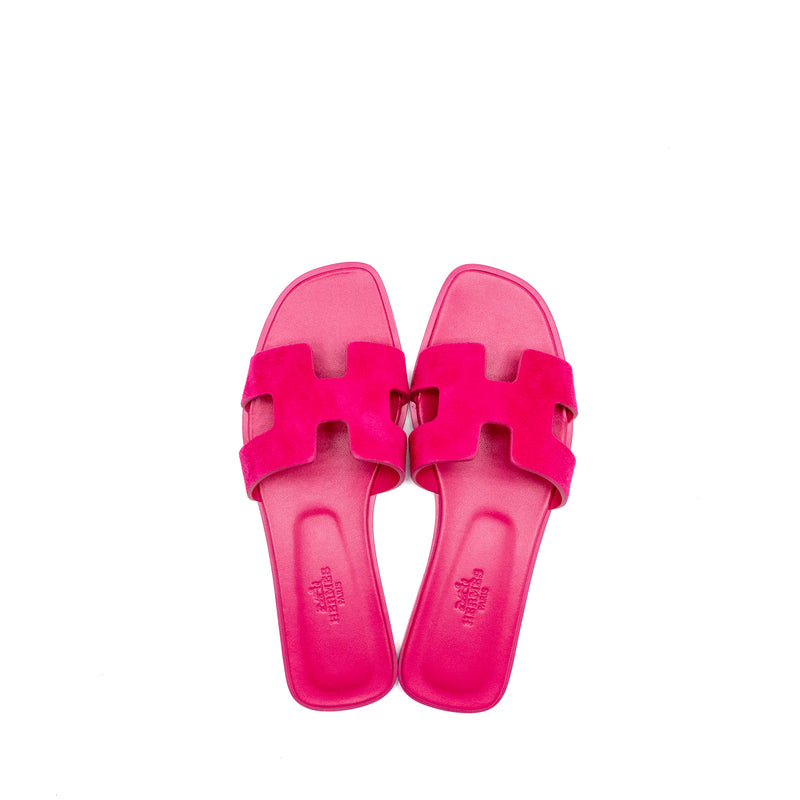 Hermes Size 36 Oran Sandals Leather Pink