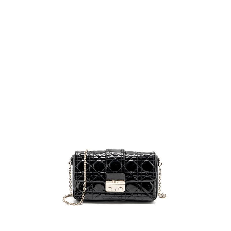 Dior Miss Dior Pochette Patent Black SHW