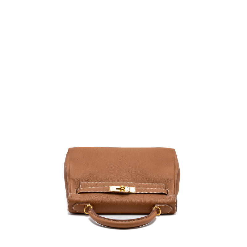 Hermes Kelly 28 TOGO Gold GHW Stamp U