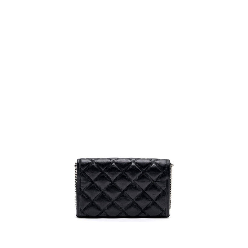 Saint Laurent/YSL Becky Chain Bag Quilted Lambskin Black SHW