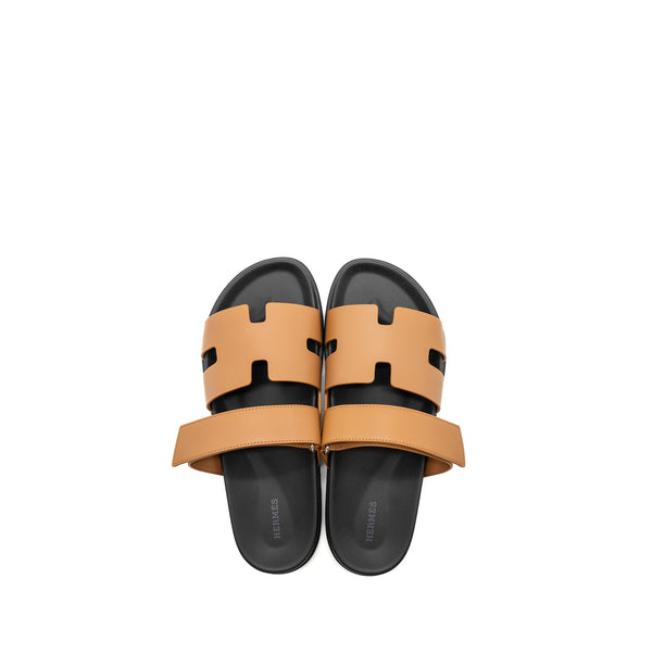 Hermes Size 43 Chypre Sandals Naturel