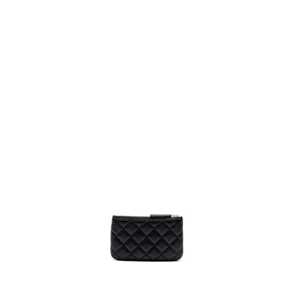 Chanel Coco Chanel on CC logo Mini Ocase Zip Pouch Caviar Black SHW (Microchip)