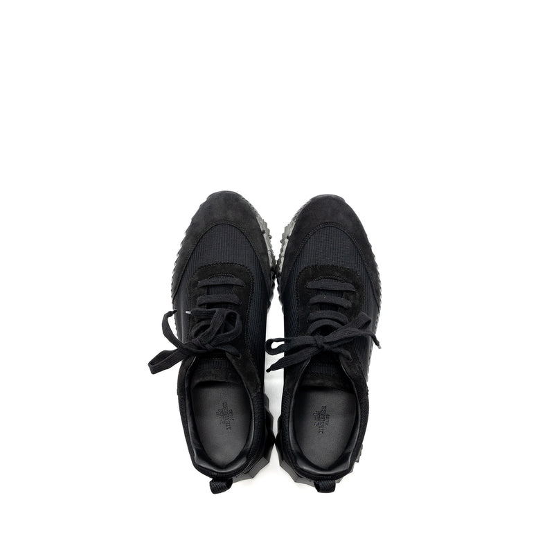 Hermes Size 44 Homme Bouncing Sneaker Mesh/Velours Black