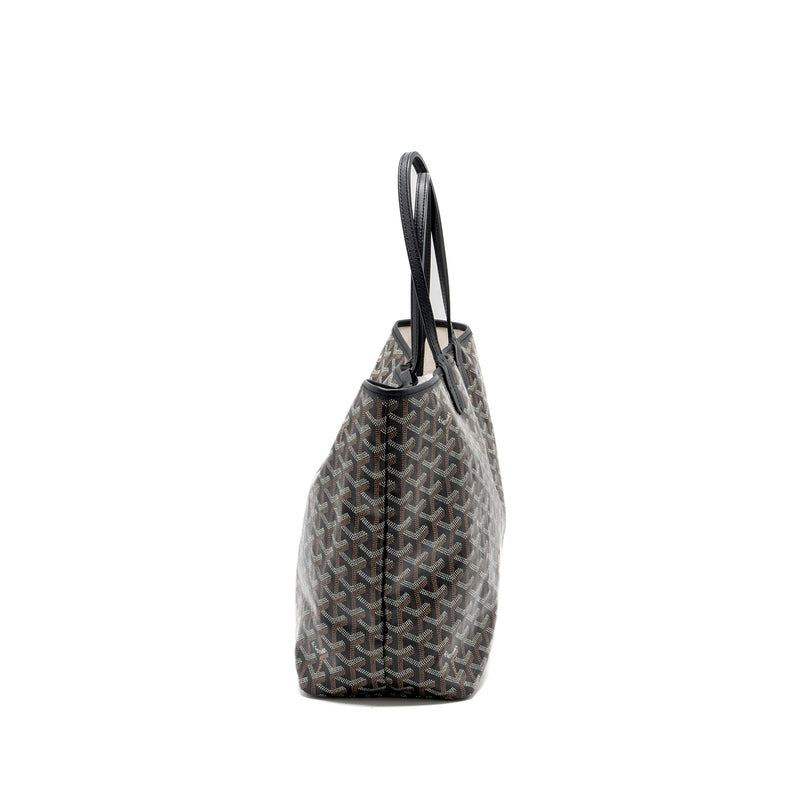 Goyard Saint Louis pm tote bag Goyardline canvas / leather black SHW