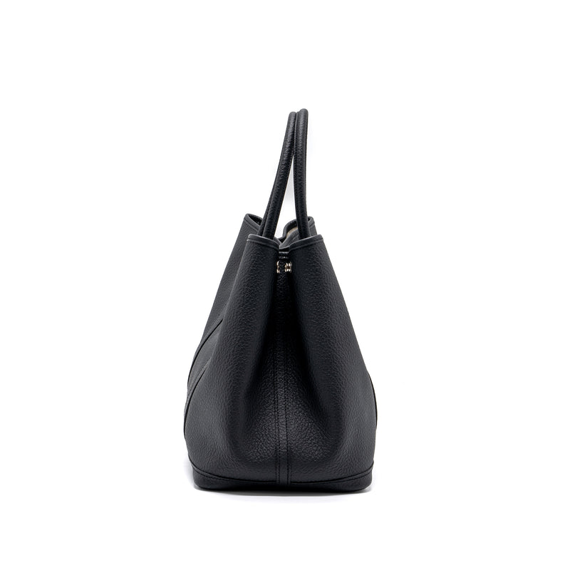 Hermes Garden Party 36 Country Black SHW Stamp X