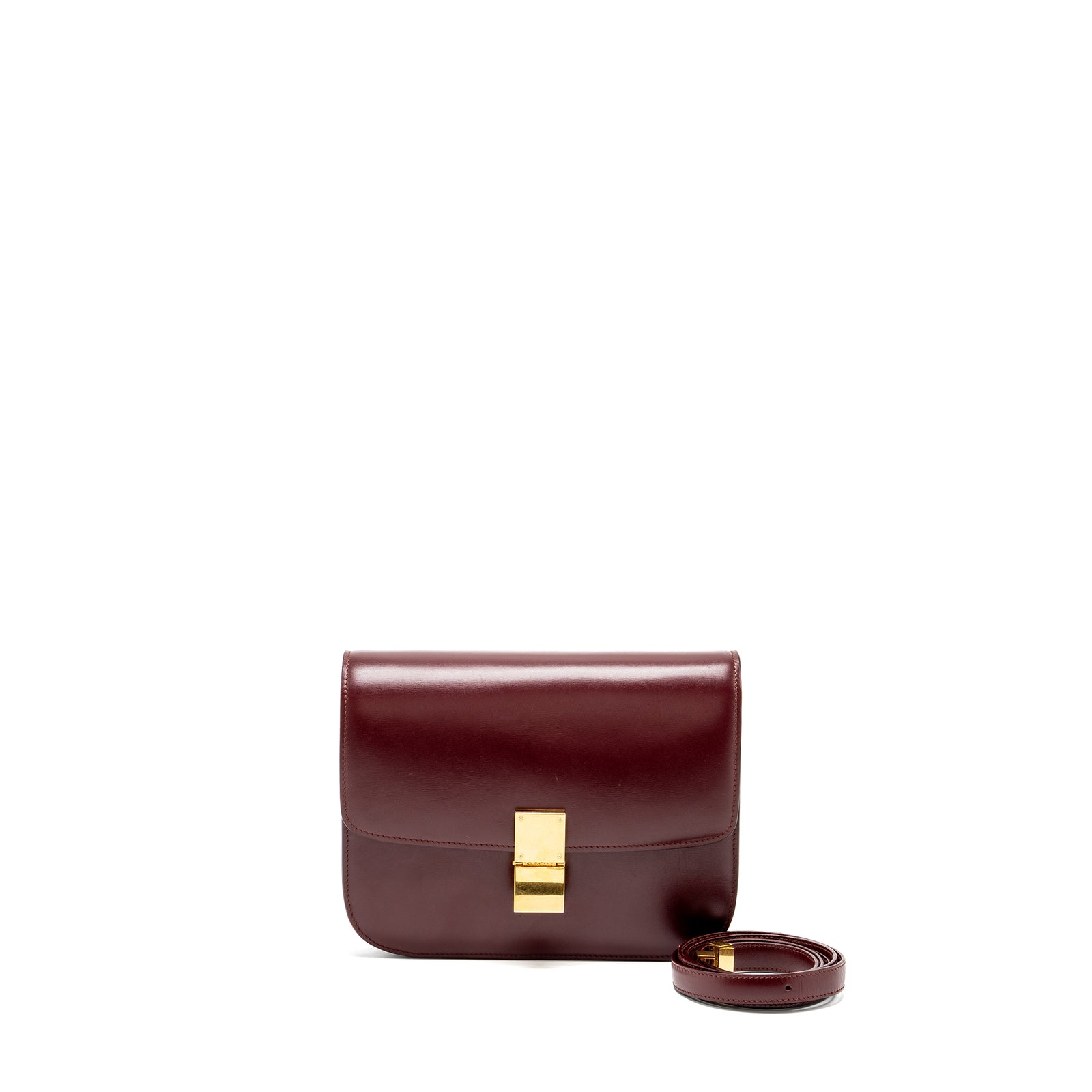 Burgundy celine box hotsell