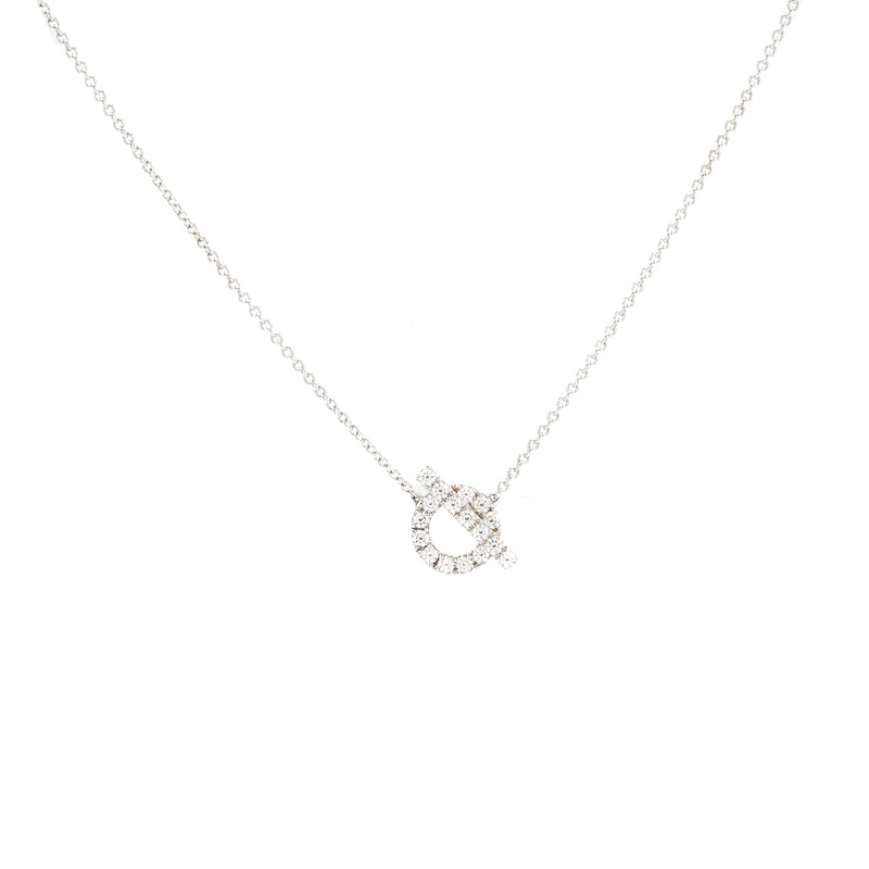 HERMES FINESSE NECKLACE WHITE GOLD DIAMONDS