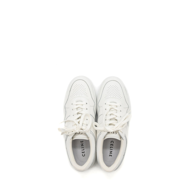 Celine size 40 low lace-up sneakers white