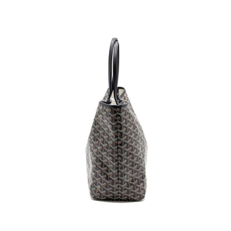 Goyard Saint Louis pm tote bag Goyardline canvas / leather black SHW