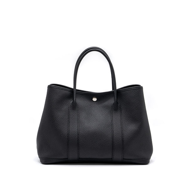 Hermes Garden Party 36 Country Black SHW Stamp X