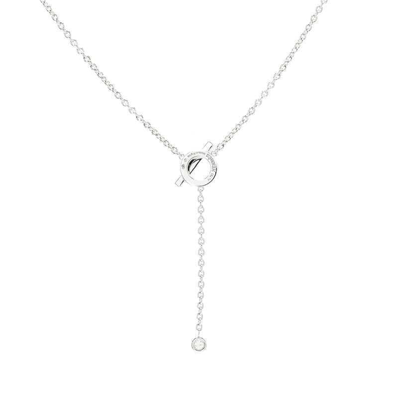 Hermes Finesse Necklace White Gold With Diamonds