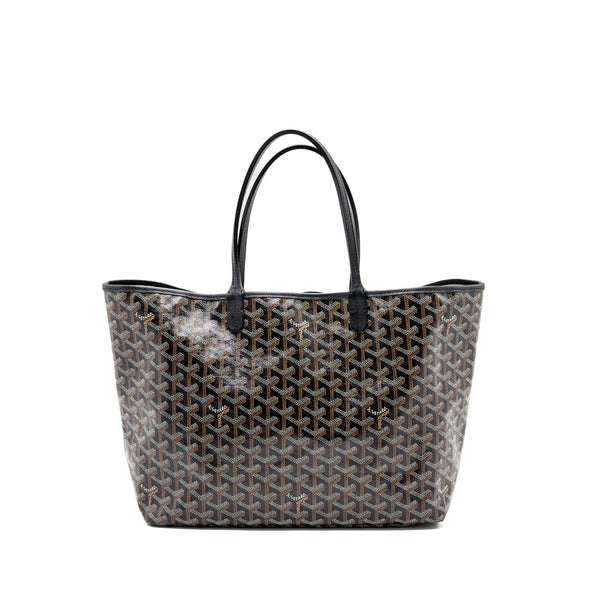Goyard Saint Louis pm tote bag Goyardline canvas / leather black SHW