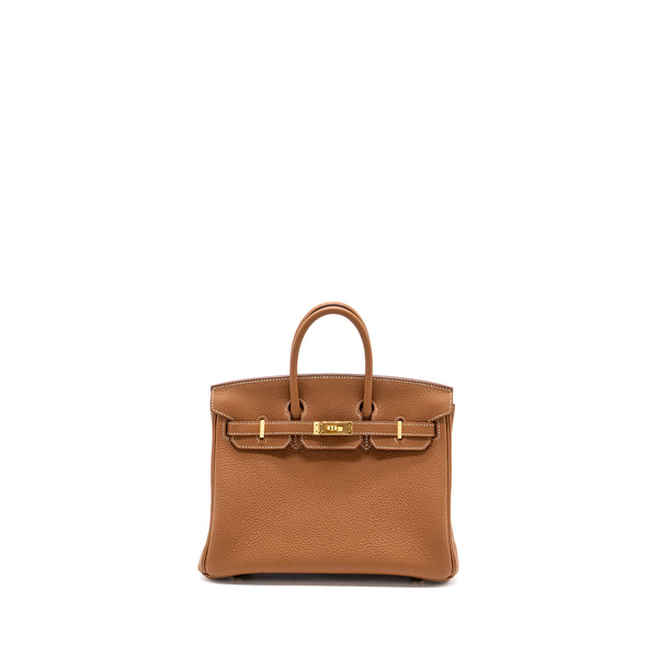 Hermes Birkin 25 Togo Gold GHW Stamp Y