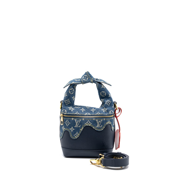 Louis Vuitton Limited Edition Blue Denim Monogram Denim Porte