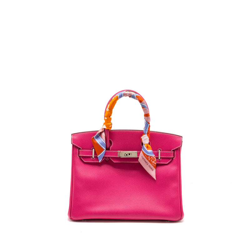 Hermes Birkin 30 Epsom rose tyrien SHW stamp square O