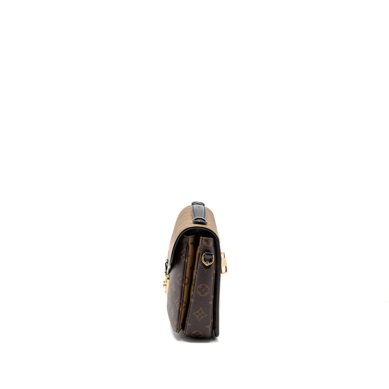 Louis Vuitton Metis Pochette Reverse Monogram Canvas Crossbody Bag Brown