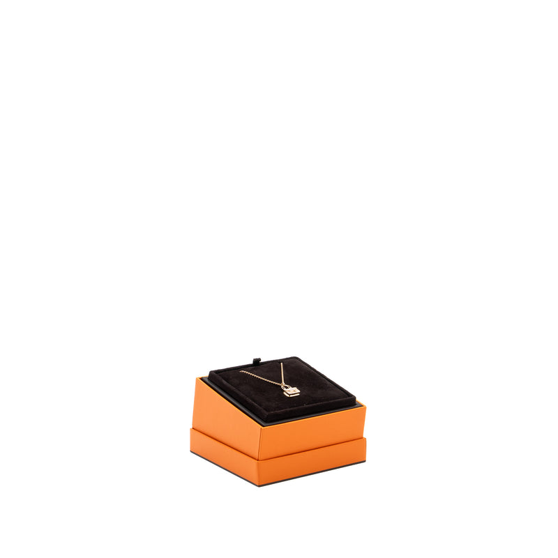 Hermes Amulettes Constance pendant rose gold with diamonds