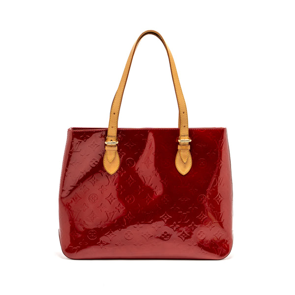 Louis vuitton Zip Tote bag patent red GHW