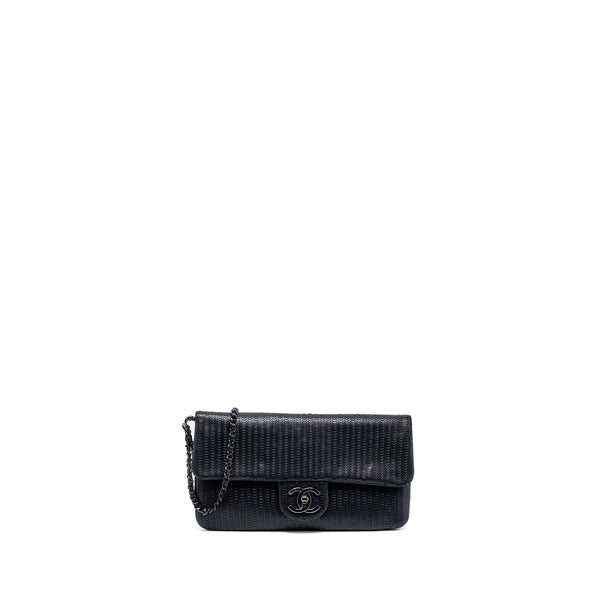 Chanel Flap Clutch Lambskin Black with Black Hardware