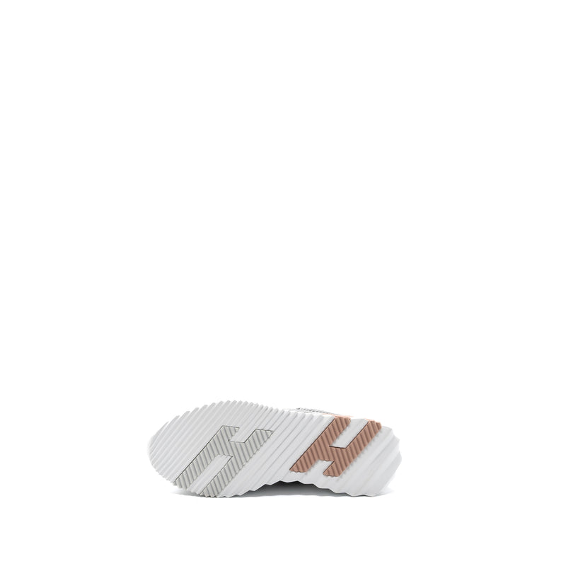 Hermes Size 38 Femme Bouncing Sneaker Gris Lulea/ Blanc