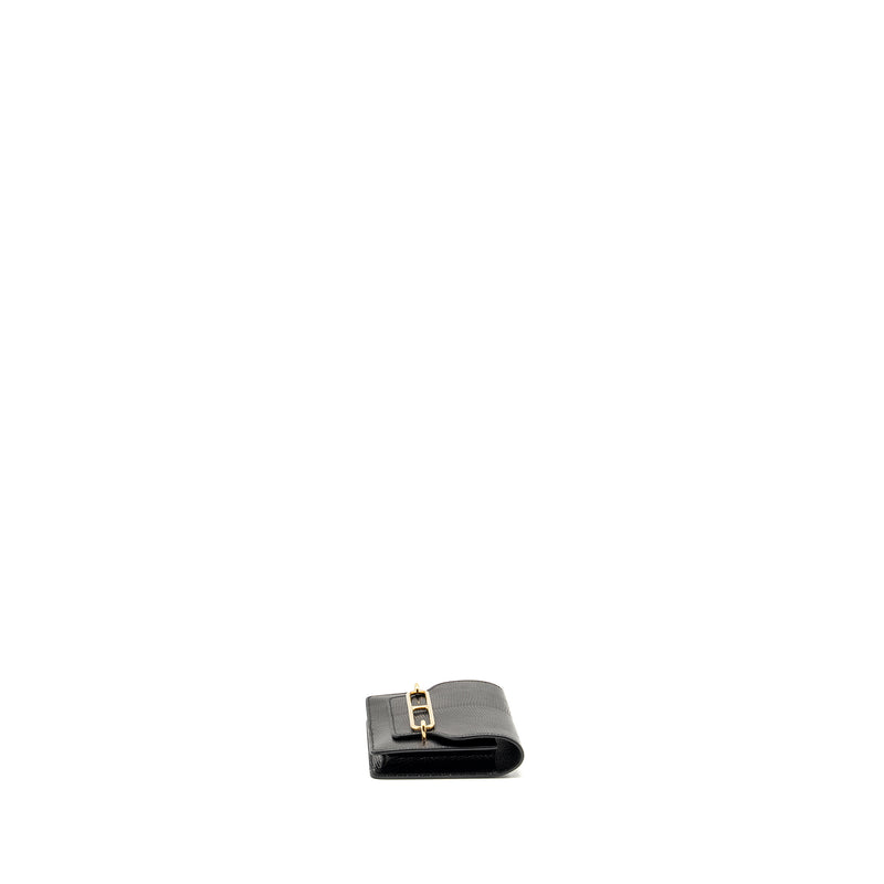 Hermes Roulis Slim Lizard Black GHW stamp U