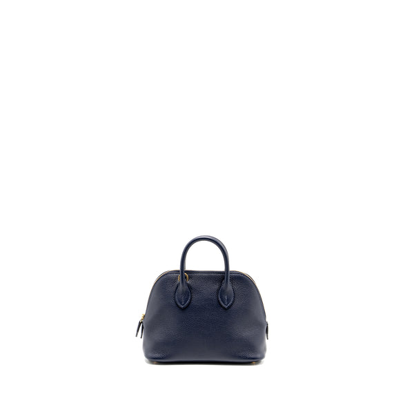 Hermes Mini Bolide Evercolor Blue Nuit GHW Stamp B