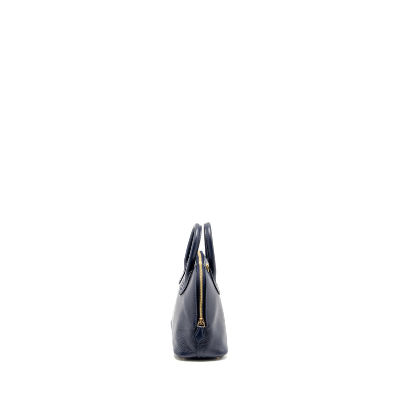 Hermes Mini Bolide Evercolor Blue Nuit GHW Stamp B