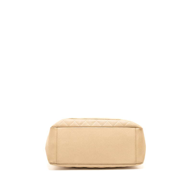 Chanel Grand Shopping Tote Bag caviar beige SHW