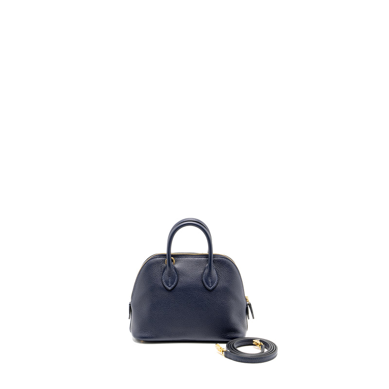 Hermes Mini Bolide Evercolor Blue Nuit GHW Stamp B