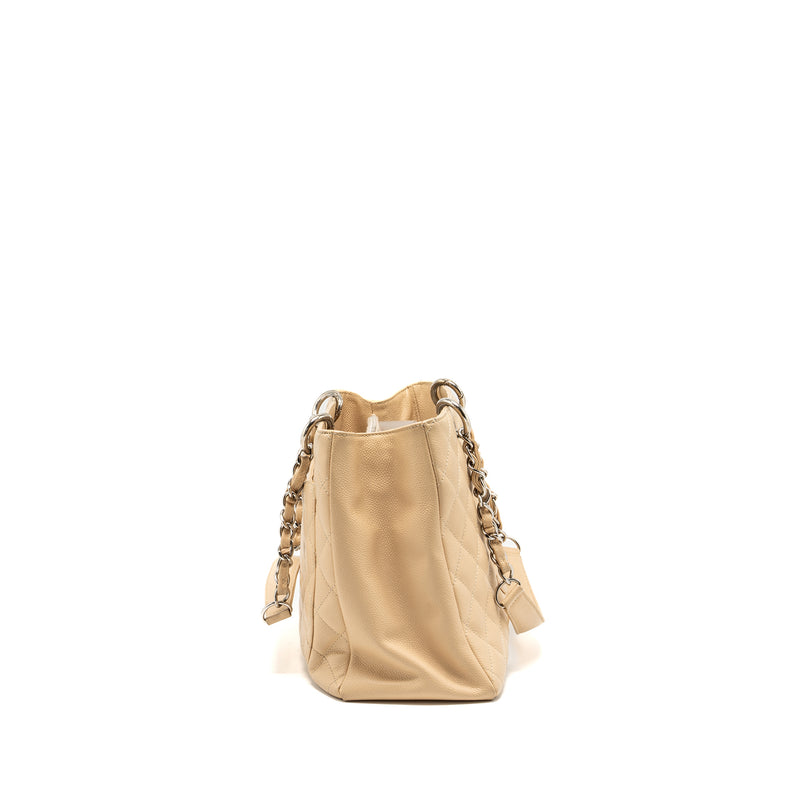 Chanel Grand Shopping Tote Bag caviar beige SHW