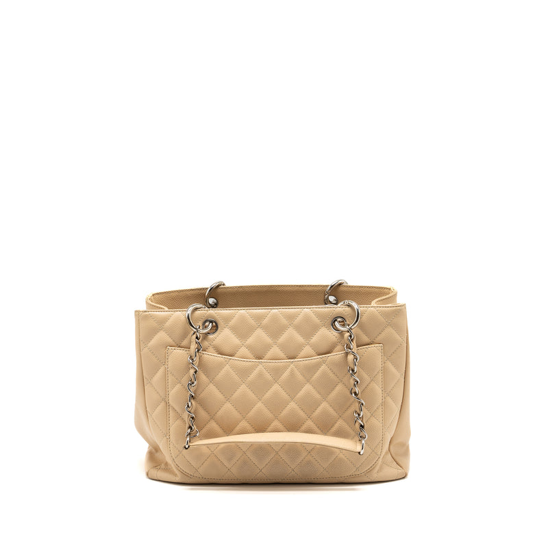 Chanel Grand Shopping Tote Bag caviar beige SHW