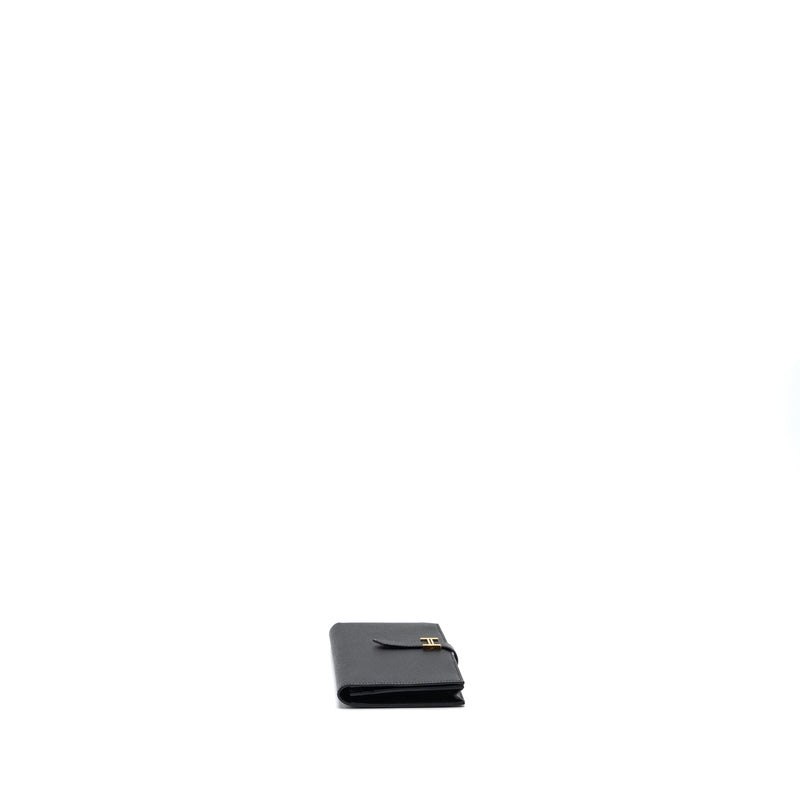 Hermes Bearn Long Wallet Epsom Black GHW Stamp C
