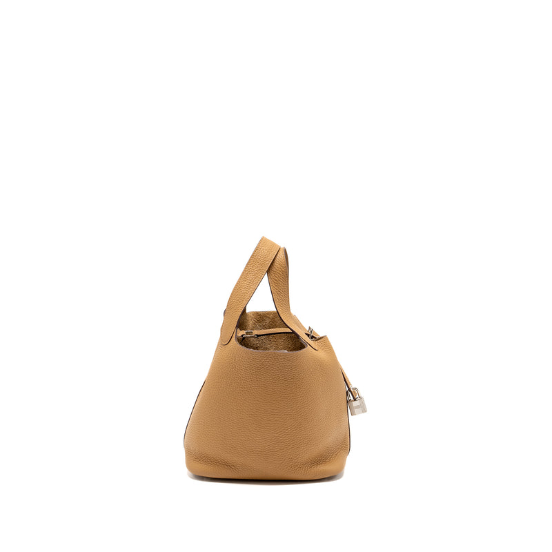 Hermes picotin 18 lock bag clemence biscuit SHW Stamp U