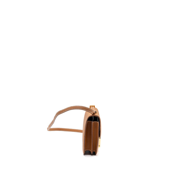 Hermes Mini Constance Epsom Gold GHW Stamp B (New Version)