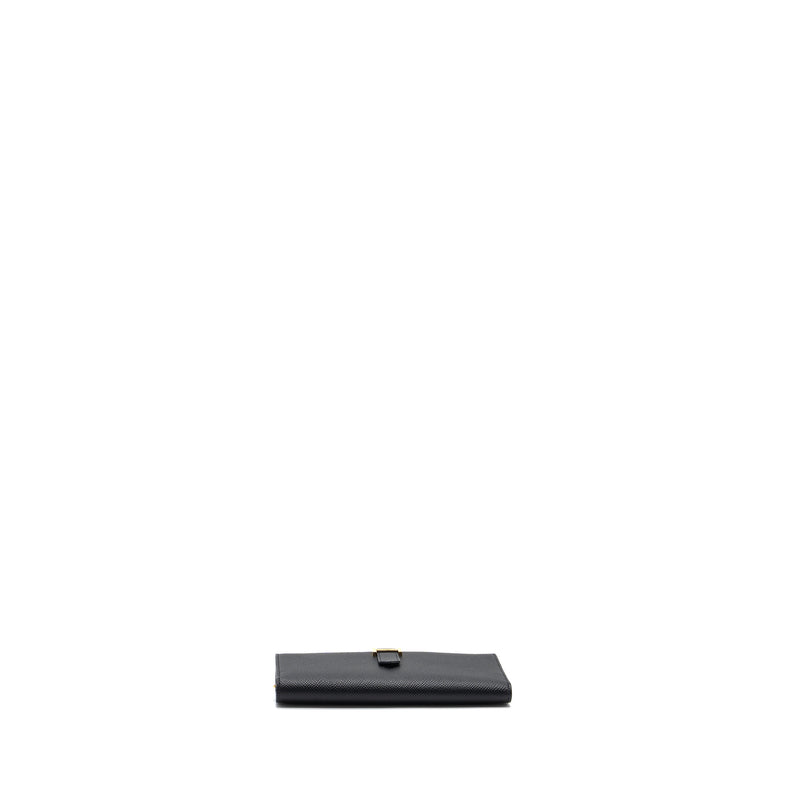 Hermes Bearn Long Wallet Epsom Black GHW Stamp C