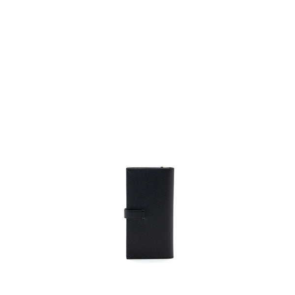 Hermes Bearn Long Wallet Epsom Black GHW Stamp C