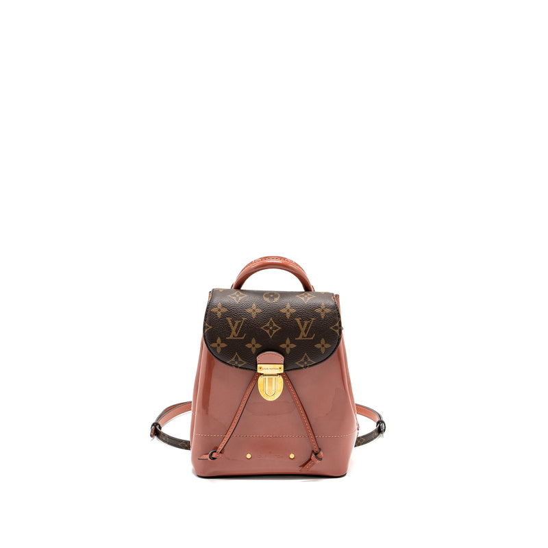 louis vuitton backpack with pink Louis Vuitton hot springs backpack patent / monogram canvas pink GHW