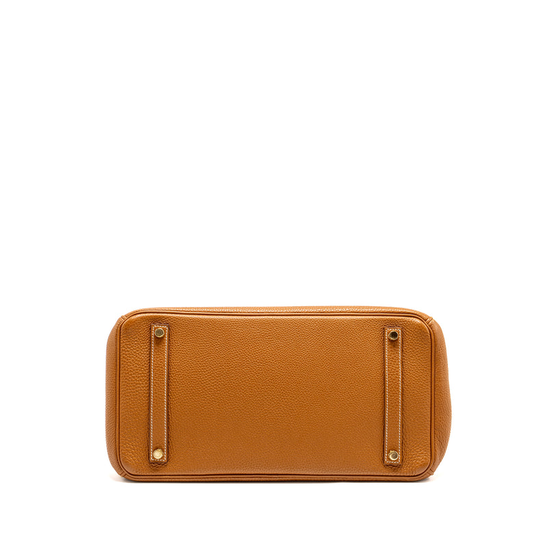 Hermes Birkin 35 Togo Gold GHW Stamp Square I