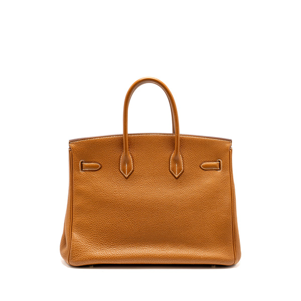 Hermes Birkin 35 Togo Gold GHW Stamp Square I