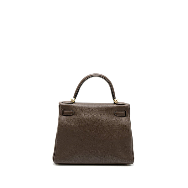 Hermes Kelly 28 Togo C4 Ecorce GHW Stamp Square R