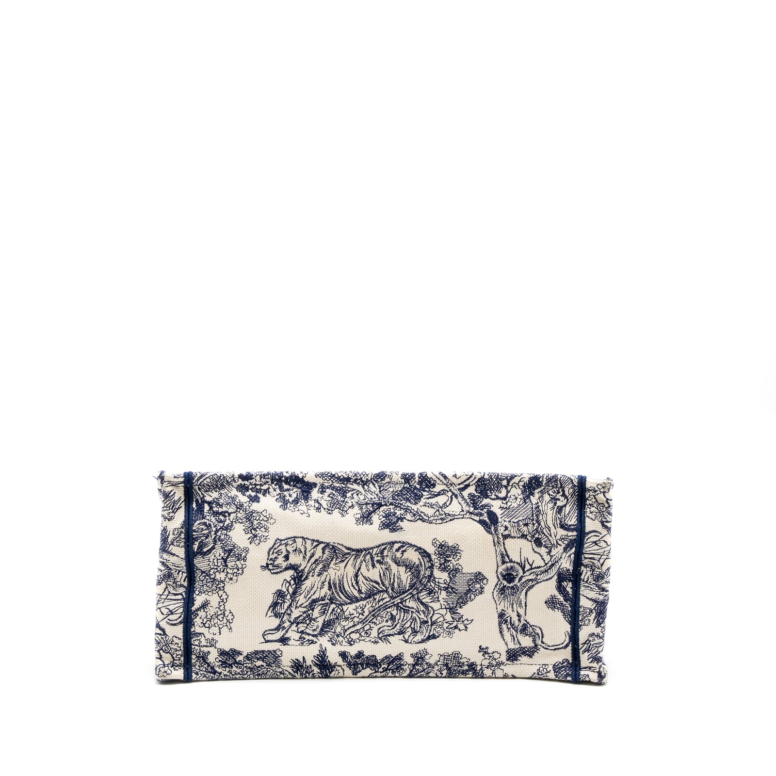 マデ　Christian Dior Toile de Jouy Dior Medium Book Tote Blue Toile de Jouy Embroidery